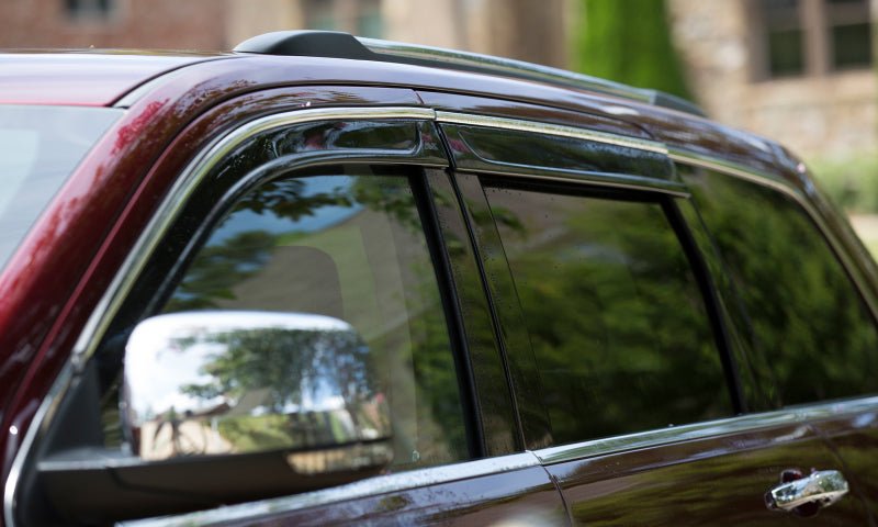 AVS 20 - 25 Subaru Outback Low Profile Window Deflectors with Chrome Trim - JDMuscleSPK823266
