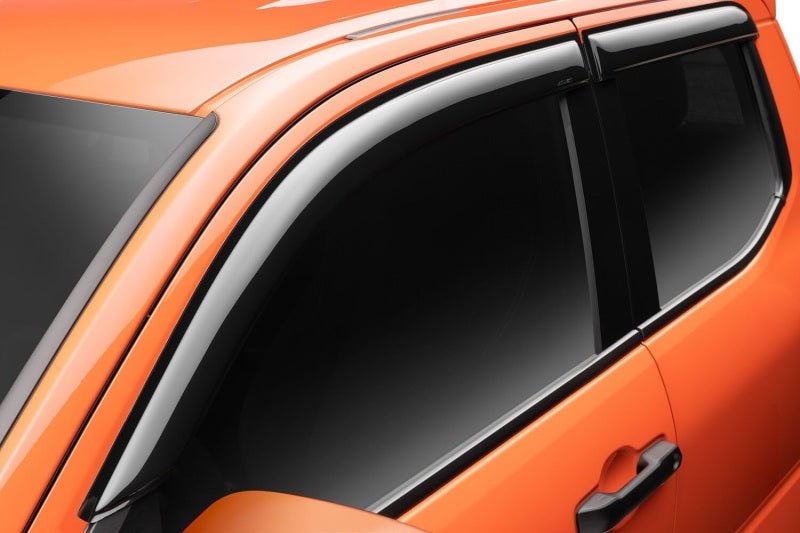 AVS 2024 Toyota Tacoma Smoke Ventvisor 4 - Piece Side Window Deflectors - Outside Mount | avs94270 - JDMuscleSPK796109