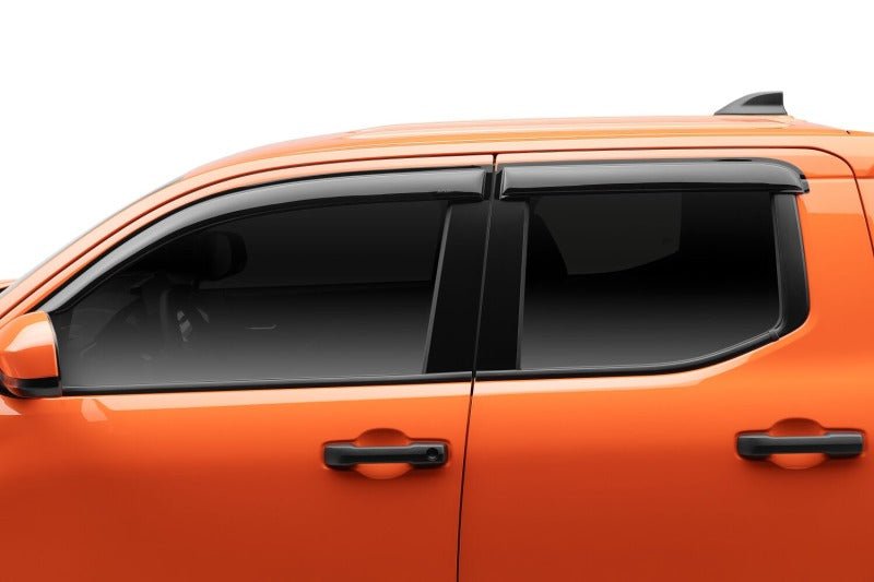 AVS 2024 Toyota Tacoma Smoke Ventvisor 4 - Piece Side Window Deflectors - Outside Mount | avs94270 - JDMuscleSPK796109