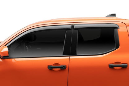 AVS 2024 Toyota Tacoma Smoke Ventvisor 4 - Piece Side Window Deflectors - Outside Mount | avs94270 - JDMuscleSPK796109