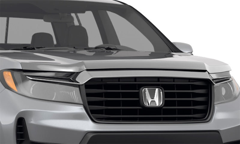 AVS 21 - 22 Honda Ridgeline / 2022 Honda Passport Aeroskin Low Profile Hood Shield - Chrome - JDMuscleNon - Categorizedavs622202