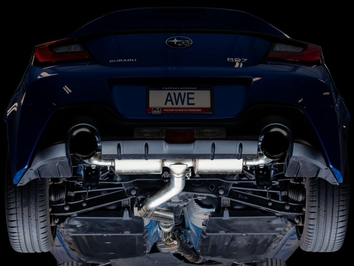 AWE 13 - 22 BRZ / 17 - 21 Toyota 86 / 22 GR86 Touring Edition Catback Exhaust w/ Diamond Black Tips | 3015 - 33486 - JDMuscleCat Back Exhaust Systemawe3015-33486