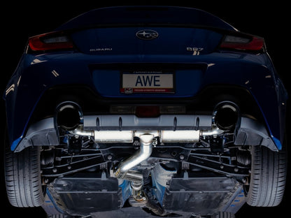 AWE 13 - 22 BRZ / 17 - 21 Toyota 86 / 22 GR86 Touring Edition Catback Exhaust w/ Diamond Black Tips | 3015 - 33486 - JDMuscleCat Back Exhaust Systemawe3015-33486