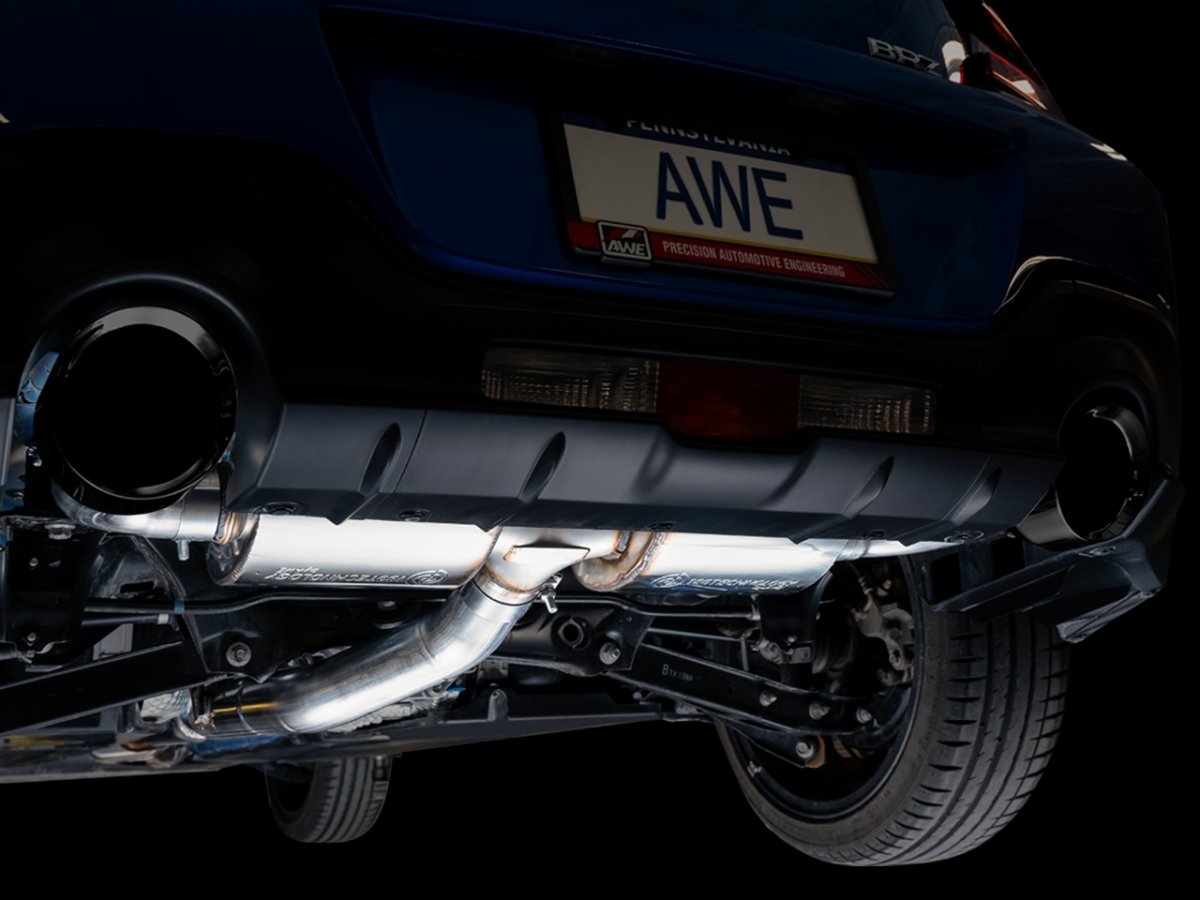 AWE 13 - 22 BRZ / 17 - 21 Toyota 86 / 22 GR86 Touring Edition Catback Exhaust w/ Diamond Black Tips | 3015 - 33486 - JDMuscleCat Back Exhaust Systemawe3015-33486