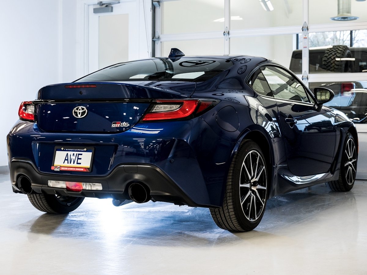 AWE [13 - 22 BRZ / 17 - 21 Toyota 86 / 22 GR86] Track Edition Catback Exhaust w/ Diamond Black Tips | 3020 - 33279 - JDMuscleCat Back Exhaust Systemawe3020-33279
