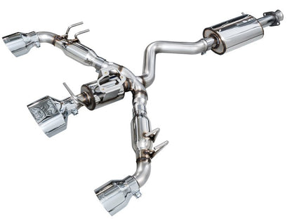 AWE 23 - 24 Toyota GR Corolla Touring Edition Catback Exhaust - Chrome Silver Tips - JDMuscleSPKawe3015-52472