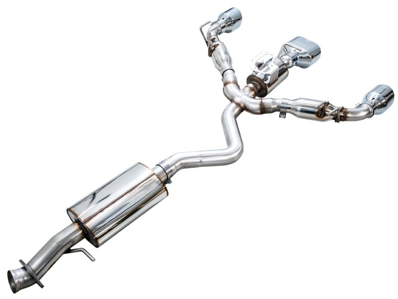 AWE 23 - 24 Toyota GR Corolla Touring Edition Catback Exhaust - Chrome Silver Tips - JDMuscleSPKawe3015-52472