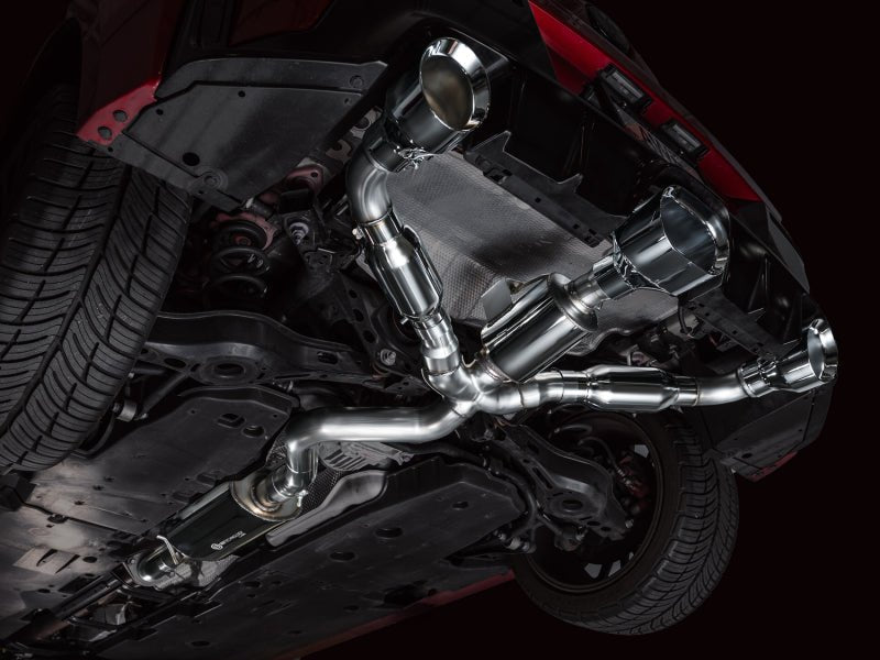 AWE 23 - 24 Toyota GR Corolla Touring Edition Catback Exhaust - Chrome Silver Tips - JDMuscleSPKawe3015-52472