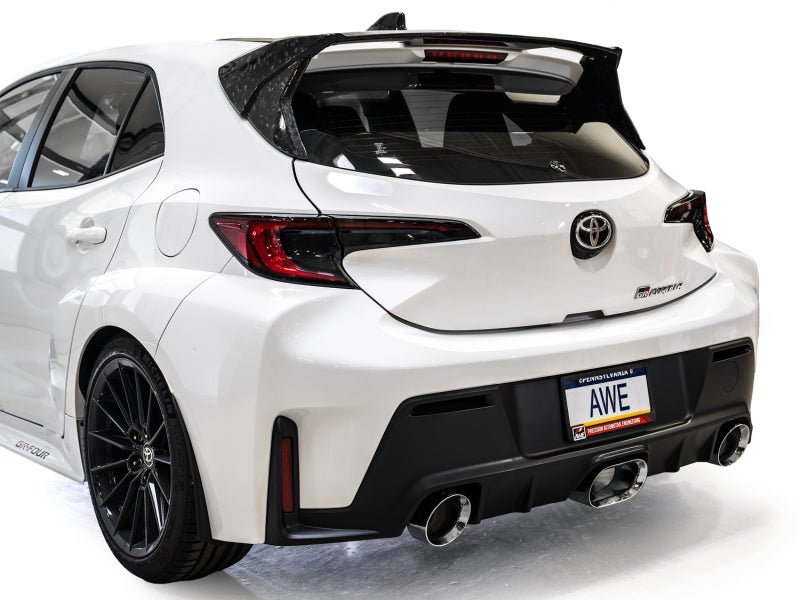 AWE 23 - 24 Toyota GR Corolla Touring Edition Catback Exhaust - Chrome Silver Tips - JDMuscleSPKawe3015-52472