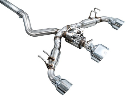 AWE [23 - 26 GR Corolla] Track Edition Catback Exhaust - Chrome Silver Tips - JDMuscleCat Back Exhaust Systemawe3020-52472