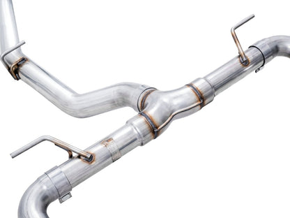 AWE 13-24 BRZ / 17-21 Toyota 86 / 22-24 GR86 Track Edition Catback Exhaust w/ Chrome Silver Tips | 3020-32279