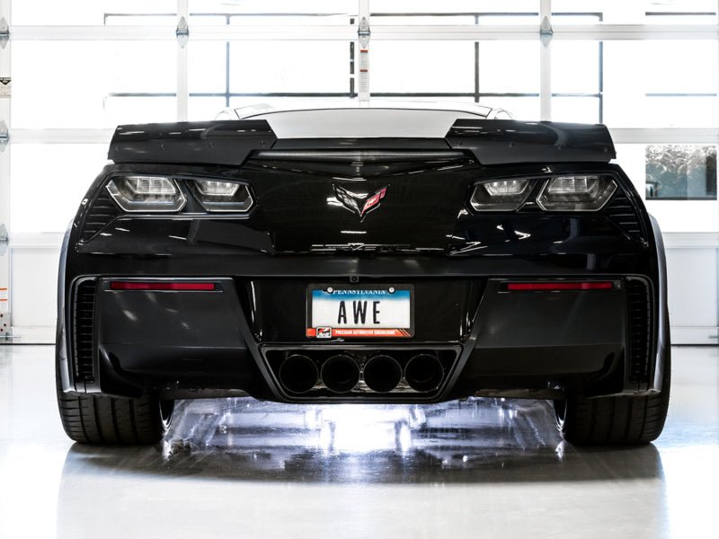 AWE Tuning 14 - 19 Chevy Corvette C7 Z06/ZR1 Touring Edition Axle - Back Exhaust with Black Tips | awe3015 - 43143 - JDMuscleSPK230579