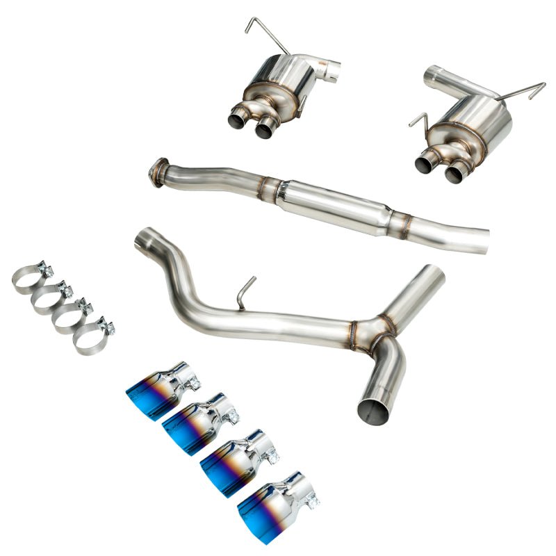 AWE Tuning [15-21 WRX] Touring Edition Exhaust - Vapor Blue Quad Tips - JDMuscleExhaustawe3015-49106