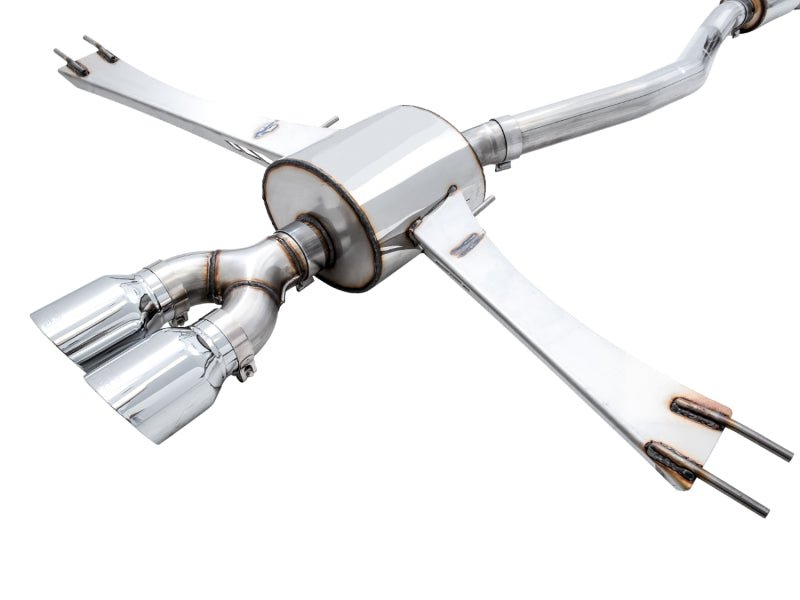 AWE Tuning [17-20 Civic Si] Touring Edition Exhaust with Front Pipe - Dual Chrome Silver Tips - JDMuscleCat Back Exhaust Systemawe3015-32108