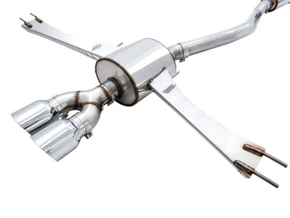 AWE Tuning [17-20 Civic Si] Touring Edition Exhaust with Front Pipe - Dual Chrome Silver Tips - JDMuscleCat Back Exhaust Systemawe3015-32108
