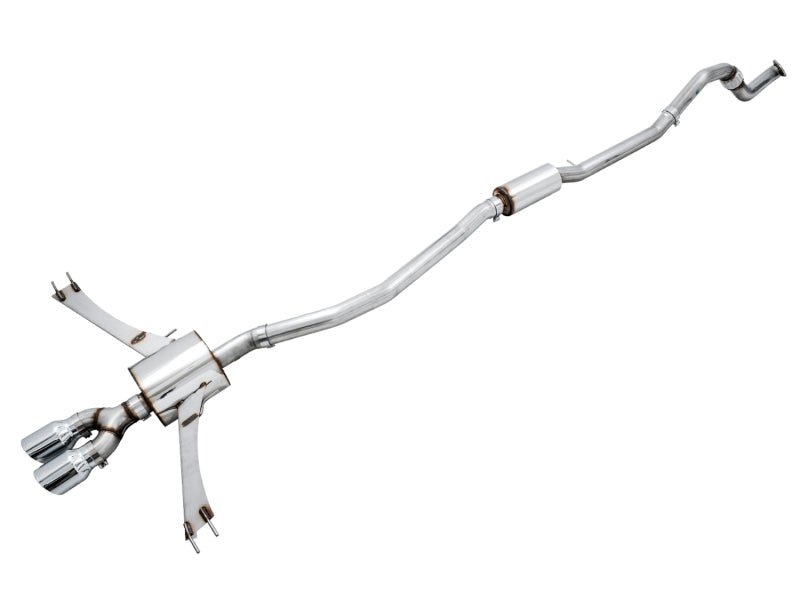 AWE Tuning [17-20 Civic Si] Touring Edition Exhaust with Front Pipe - Dual Chrome Silver Tips - JDMuscleCat Back Exhaust Systemawe3015-32108