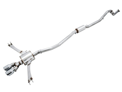 AWE Tuning [17-20 Civic Si] Touring Edition Exhaust with Front Pipe - Dual Chrome Silver Tips - JDMuscleCat Back Exhaust Systemawe3015-32108