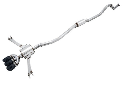AWE Tuning [17-20 Civic Si] Touring Edition Exhaust with Front Pipe - Triple Diamond Black Tips - JDMuscleCat Back Exhaust Systemawe3015-53014
