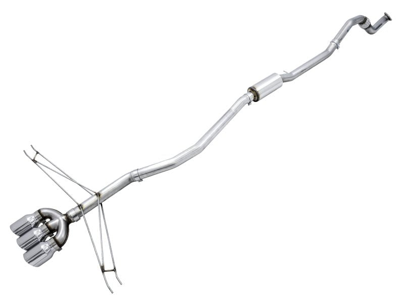 AWE Tuning [17-20 Civic Si] Track Edition Exhaust with Front Pipe and Triple Tips - Chrome Silver - JDMuscleCat Back Exhaust Systemawe3020-52008