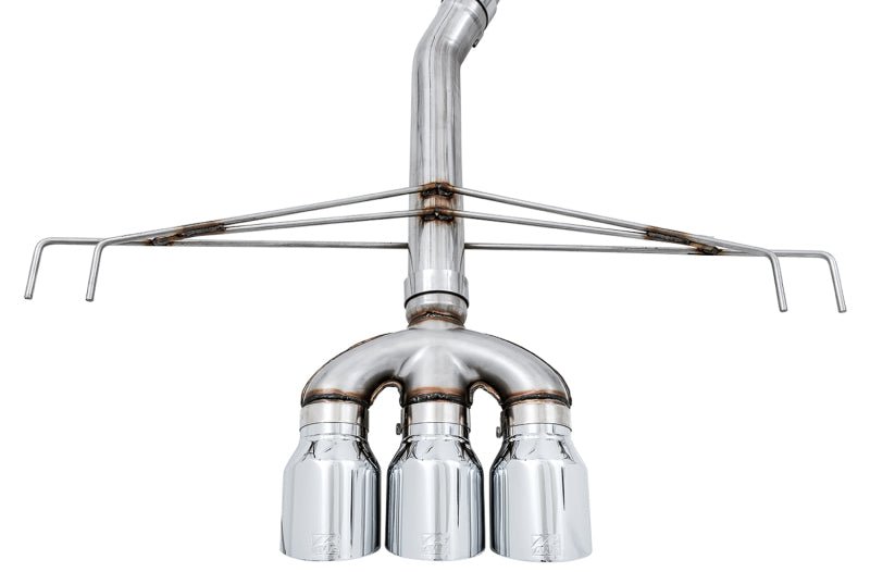 AWE Tuning [17-21 Civic Type R] Track Edition Exhaust with Front Pipe - Triple Chrome Silver Tips - JDMuscleCat Back Exhaust Systemawe3020-52000