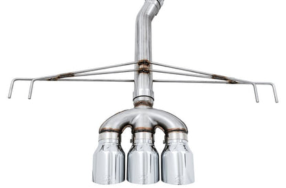 AWE Tuning [17-21 Civic Type R] Track Edition Exhaust with Front Pipe - Triple Chrome Silver Tips - JDMuscleCat Back Exhaust Systemawe3020-52000