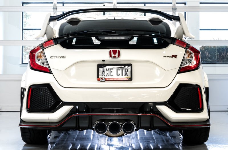 AWE Tuning [17-21 Civic Type R] Track Edition Exhaust with Front Pipe - Triple Chrome Silver Tips - JDMuscleCat Back Exhaust Systemawe3020-52000