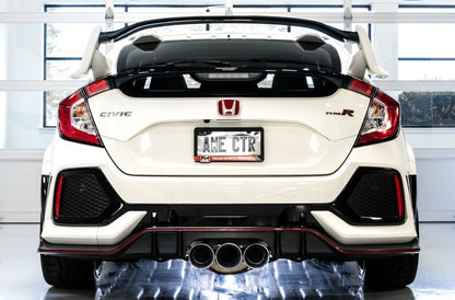 AWE Tuning [17-21 Civic Type R] Track Edition Exhaust with Front Pipe - Triple Chrome Silver Tips - JDMuscleCat Back Exhaust Systemawe3020-52000