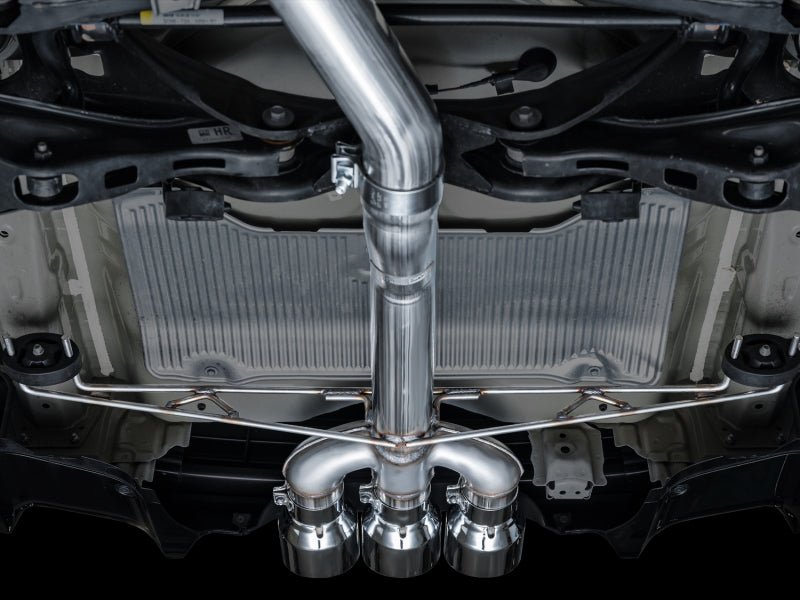 AWE Tuning 2024 Acura Integra Type S DE5 FWD Track Edition Exhaust with Triple Chrome Silver Tips - JDMuscleSPK750267