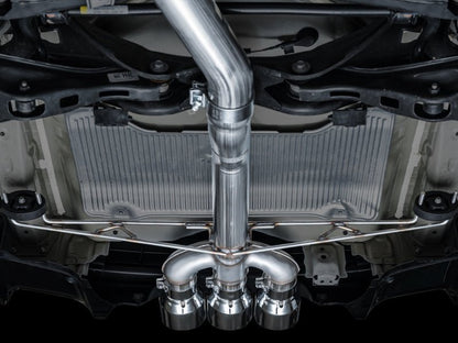 AWE Tuning 2024 Acura Integra Type S DE5 FWD Track Edition Exhaust with Triple Chrome Silver Tips - JDMuscleSPK750267
