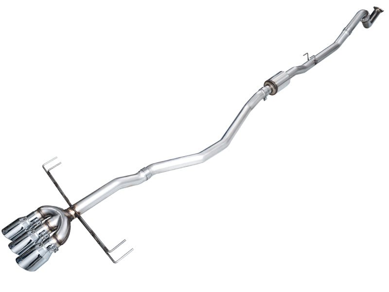 AWE Tuning 2024 Acura Integra Type S DE5 FWD Track Edition Exhaust with Triple Chrome Silver Tips - JDMuscleSPK750267