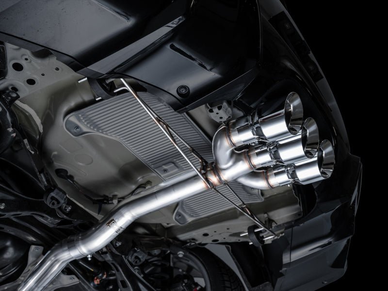 AWE Tuning 2024 Acura Integra Type S DE5 FWD Track Edition Exhaust with Triple Chrome Silver Tips - JDMuscleSPK750267