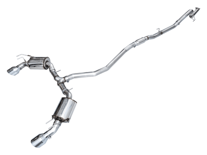 AWE Tuning [22-26 Civic Si/Integra] Touring Edition Catback Exhaust - Dual Chrome Silver Tips - JDMuscleCat Back Exhaust Systemawe3015-32331
