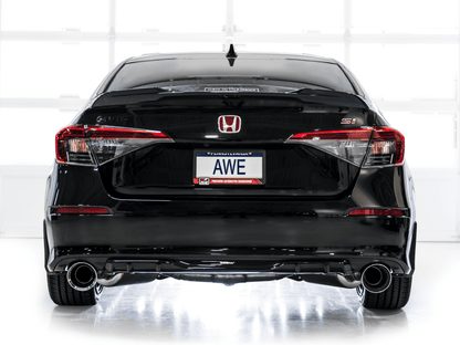 AWE Tuning [22-26 Civic Si/Integra] Touring Edition Catback Exhaust - Dual Chrome Silver Tips - JDMuscleCat Back Exhaust Systemawe3015-32331