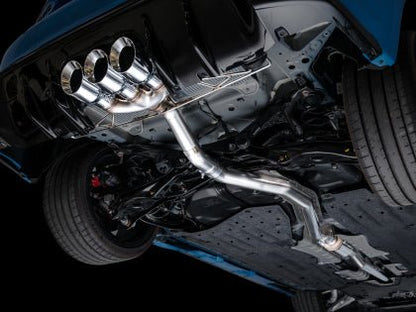 AWE Tuning [23 - 25 Civic Type R FL5] Track Edition Exhaust w/ Triple Chrome Silver Tips | 3020 - 52287 - JDMuscleCat Back Exhaust Systemawe3020-52287