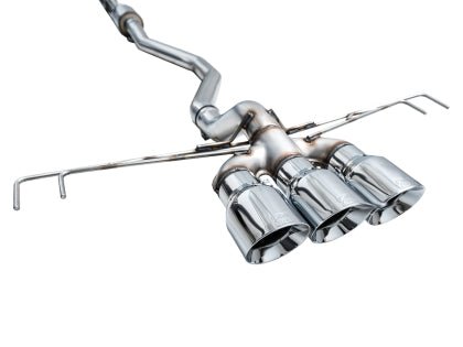 AWE Tuning [23 - 25 Civic Type R FL5] Track Edition Exhaust w/ Triple Chrome Silver Tips | 3020 - 52287 - JDMuscleCat Back Exhaust Systemawe3020-52287