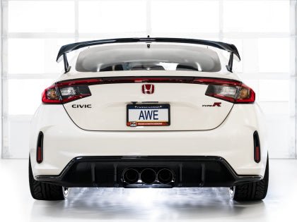 AWE Tuning [23 - 25 Civic Type R FL5] Track Edition Exhaust w/ Triple Diamond Black Tips | 3020 - 53287 - JDMuscleCat Back Exhaust Systemawe3020-53287