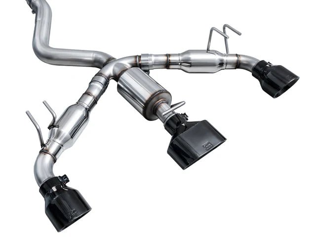 AWE Tuning 23 - 26 Toyota GR Corolla Touring Edition Exhaust - Diamond Black Tips | 3015 - 53472 - JDMuscleCat Back Exhaust Systemawe3015-53472