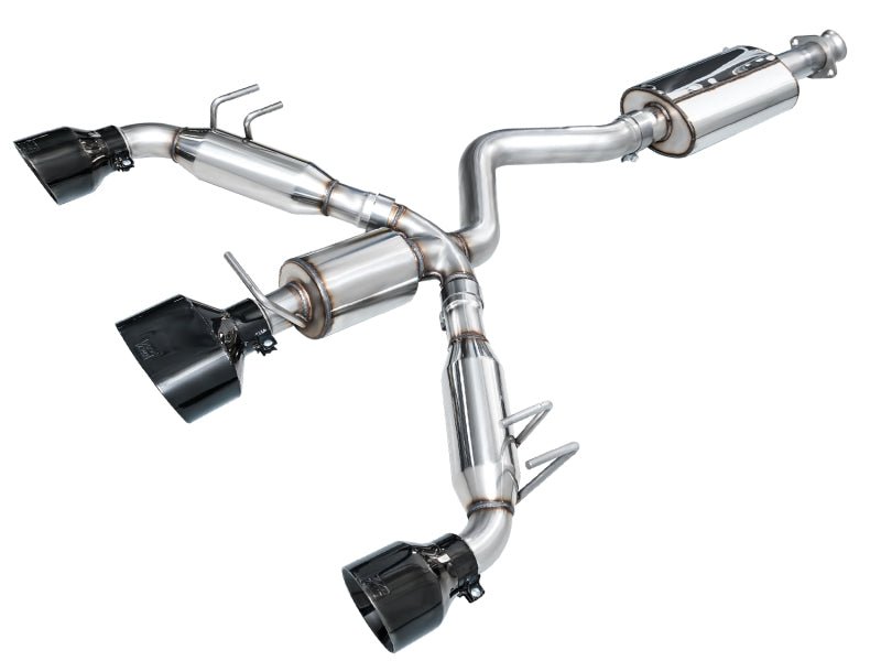 AWE Tuning 23 - 26 Toyota GR Corolla Touring Edition Exhaust - Diamond Black Tips | 3015 - 53472 - JDMuscleCat Back Exhaust Systemawe3015-53472