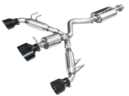 AWE Tuning 23 - 26 Toyota GR Corolla Touring Edition Exhaust - Diamond Black Tips | 3015 - 53472 - JDMuscleCat Back Exhaust Systemawe3015-53472