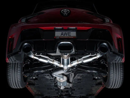 AWE Tuning 23 - 26 Toyota GR Corolla Touring Edition Exhaust - Diamond Black Tips | 3015 - 53472 - JDMuscleCat Back Exhaust Systemawe3015-53472
