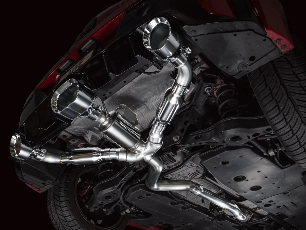 AWE Tuning 23 - 26 Toyota GR Corolla Track Edition Exhaust - Diamond Black Tips - JDMuscleCat Back Exhaust Systemawe3020-53472