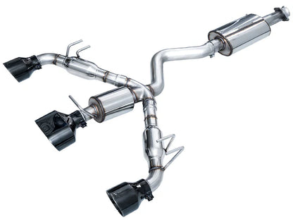 AWE Tuning [23-24 Toyota GR Corolla] Touring Edition Exhaust - Diamond Black Tips | 3015-53472