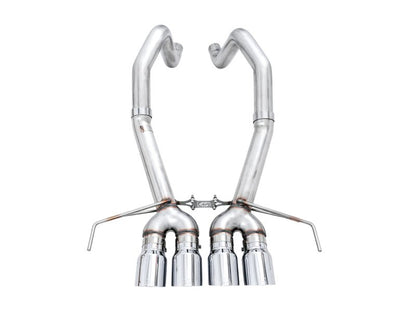 AWE Tuning Track Edition Axle - Back Exhaust for Chevrolet Corvette C7 with Chrome Silver Tips | awe3020 - 42073 - JDMuscleSPK230576