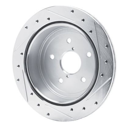 DFC [22-25 WRX] Rear Left Drilled and Slotted Brake Rotor - Silver, DFCC631-13050L