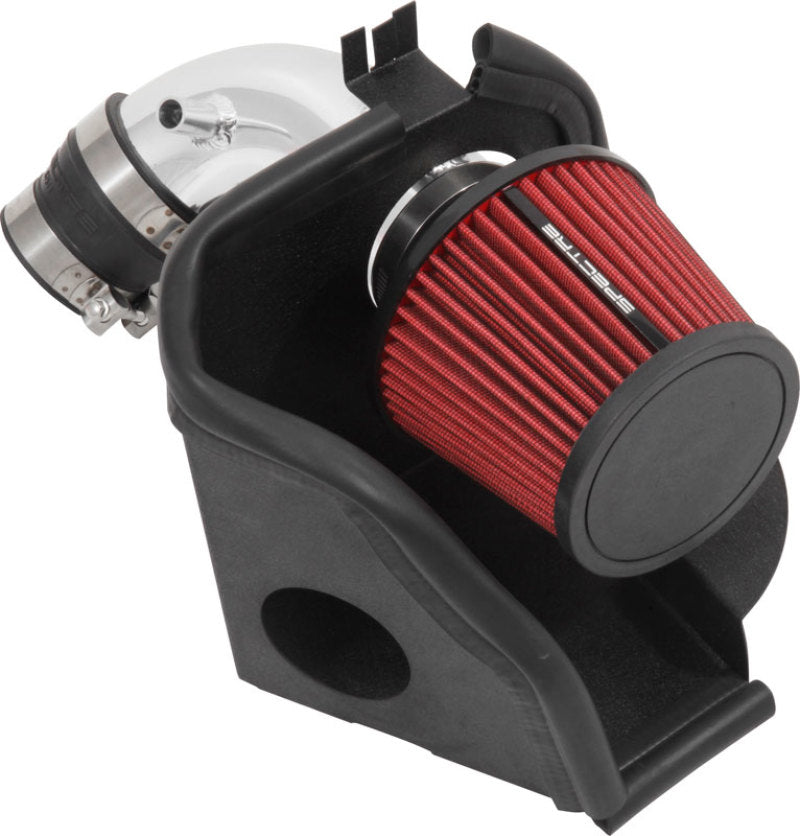 Spectre [06-09 Civic] Air Intake Kit for 1.8L 4-Cylinder - Polished Aluminum, Black Heat Shield - SPE9076