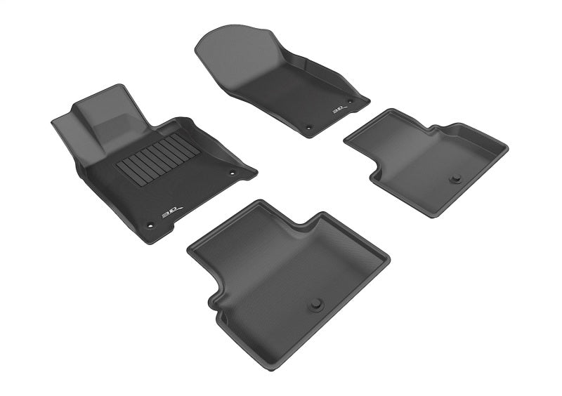 3D MAXpider [14-17 Q50] KAGU Series Floor Mats, Full Set - Black