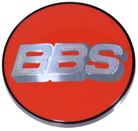 BBS Center Cap 64.5mm BBS Logo Red/Silver (select SR, CH-R and TL-A wheels) | 10.01.7112