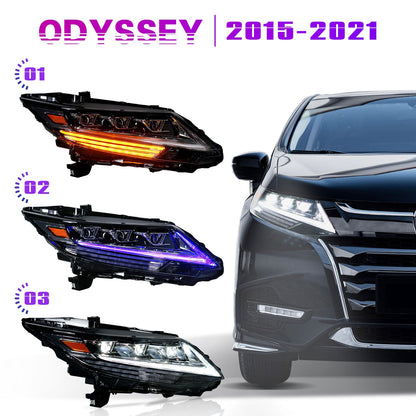 Archaic Full LED Headlights Assembly For Honda Odyssey 15-21