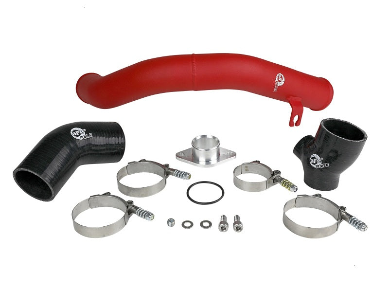 aFe BladeRunner [15-20 WRX] 2.5-Inch Aluminum Hot Charge Pipe - Textured Red, 46-20378-R