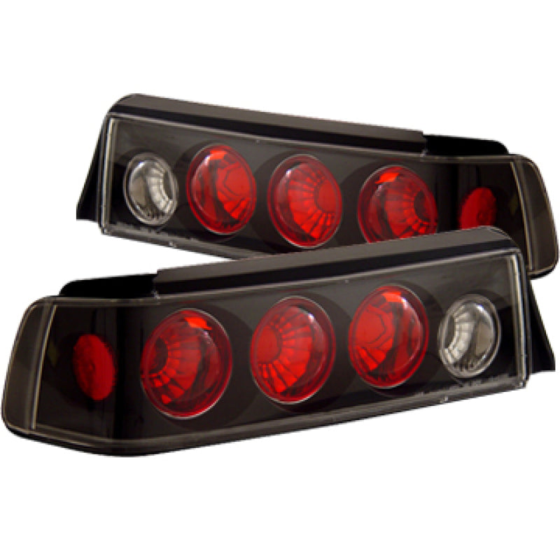 ANZO [88-91 Civic] Tail Light Assembly - Clear Lens, Black Housing, Pair - ANZ221053